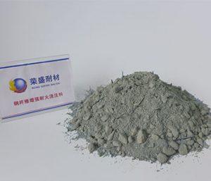 Steel fiber castable